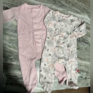 Magnetic organic cotton footie bundle